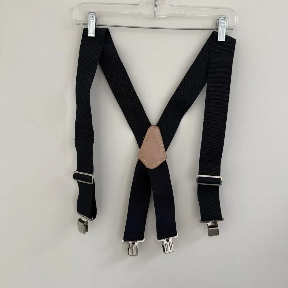 CLC Work Gear 110BLK Heavy Duty Work Suspenders Black Elastic X-Back NWOT